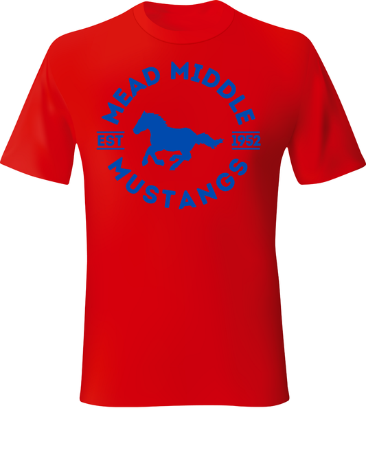 Mead Mustang Circle Short Sleeve T-Shirt