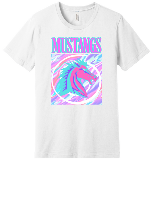 Neon Mustang Short Sleeve T-Shirt