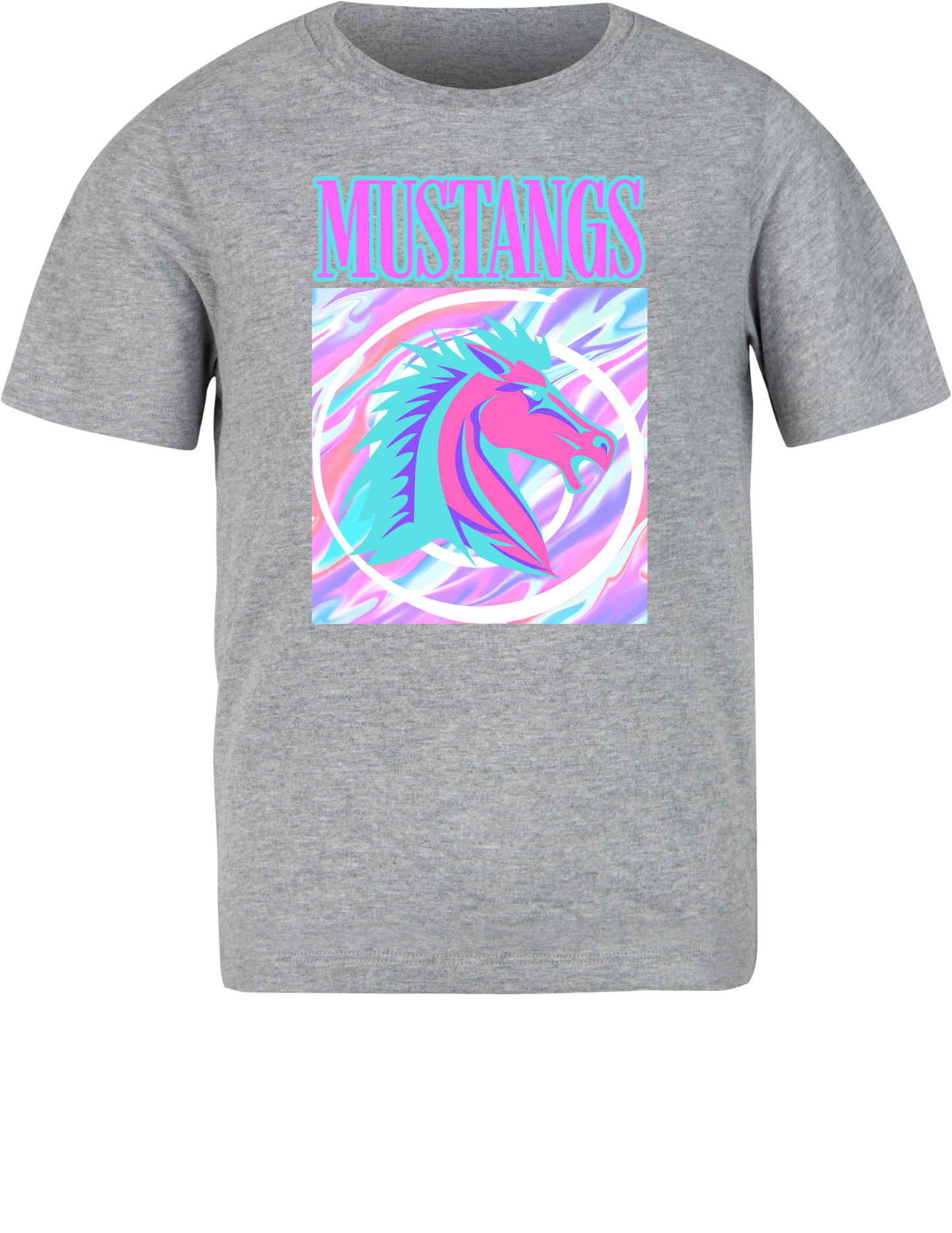 Neon Mustang Short Sleeve T-Shirt